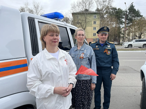 Татьяна Коркишко присоединилась к акции «Бессмертный автополк» с портретом своего героического прадеда