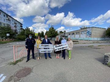 В Ангарске прошла акция по безопасности дорожного движения «Раскрась Ангарск безопасностью»